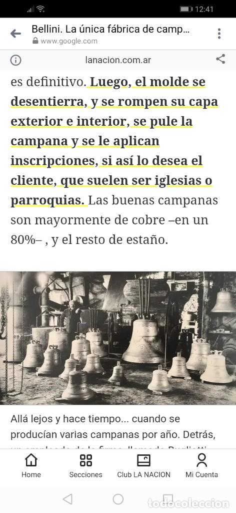 Antig&uuml;edades: Campana de iglesia antigua - Foto 9