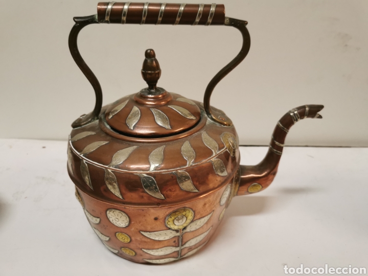 Antig&uuml;edades: Tetera cobre antigua - Foto 2