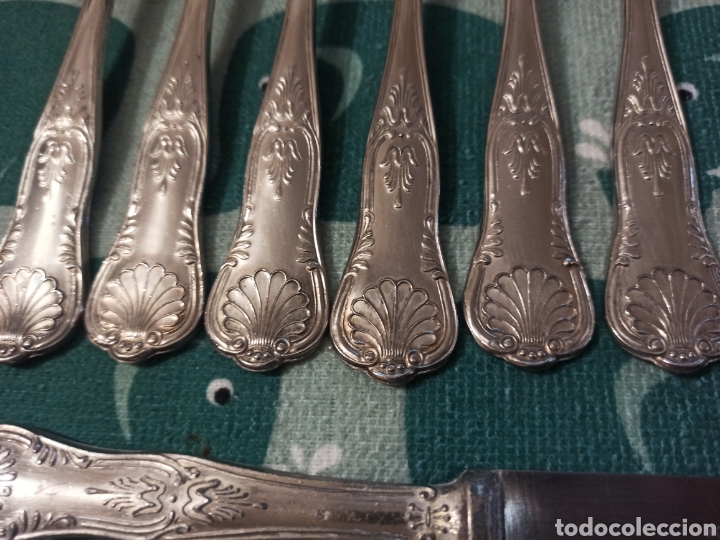 Antig&uuml;edades: Cuberter&iacute;a Antigua silver plated 17 piezas - Foto 7