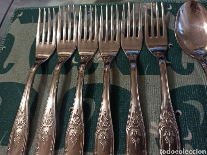 Antig&uuml;edades: Cuberter&iacute;a Antigua silver plated 17 piezas - Foto 8