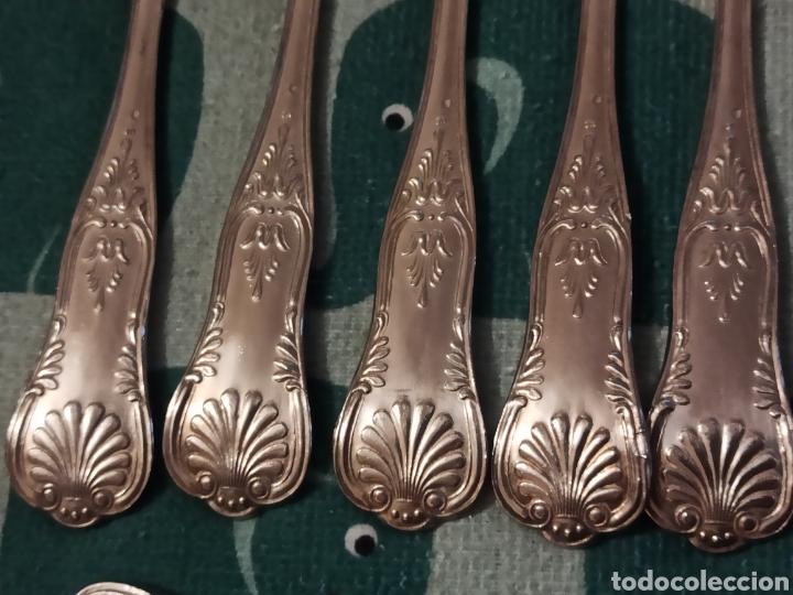 Antig&uuml;edades: Cuberter&iacute;a Antigua silver plated 17 piezas - Foto 11