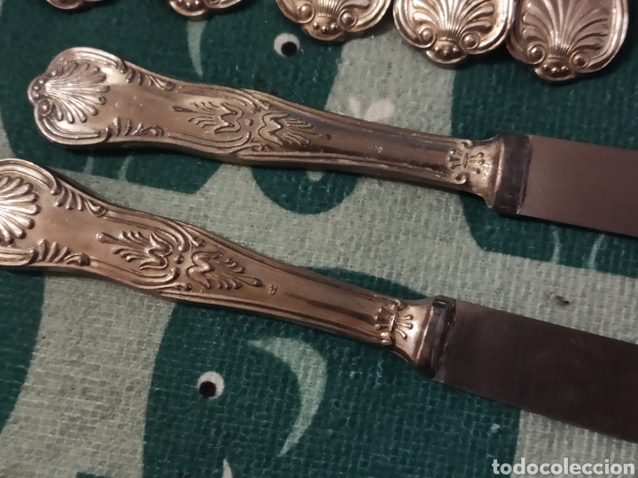 Antig&uuml;edades: Cuberter&iacute;a Antigua silver plated 17 piezas - Foto 14