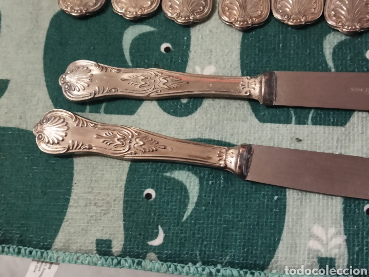 Antig&uuml;edades: Cuberter&iacute;a Antigua silver plated 17 piezas - Foto 17