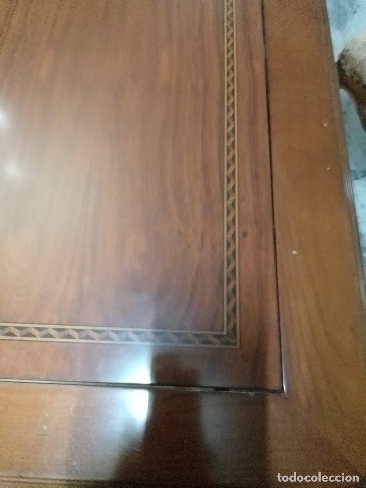 Antig&uuml;edades: Mesa de juego con tapa reversible - Foto 4