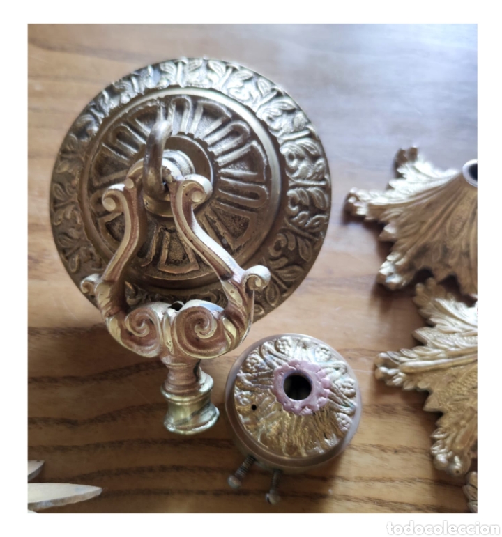 Antig&uuml;edades: L&Aacute;MPARA DE BRONCE (DESPIECE) - Foto 7