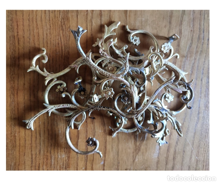 Antig&uuml;edades: L&Aacute;MPARA DE BRONCE (DESPIECE) - Foto 12