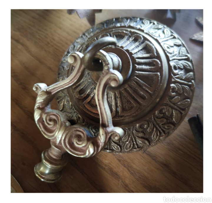 Antig&uuml;edades: L&Aacute;MPARA DE BRONCE (DESPIECE) - Foto 1