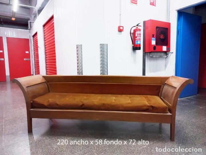 Antig&uuml;edades: Banco - Sof&aacute; Nogal Neocl&aacute;sico - Foto 2