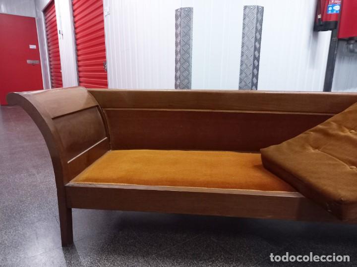 Antig&uuml;edades: Banco - Sof&aacute; Nogal Neocl&aacute;sico - Foto 3