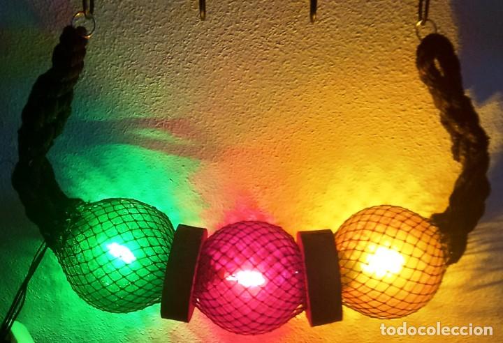 Antig&uuml;edades: L&aacute;mpara Marinera de boyas de cristal - Foto 1