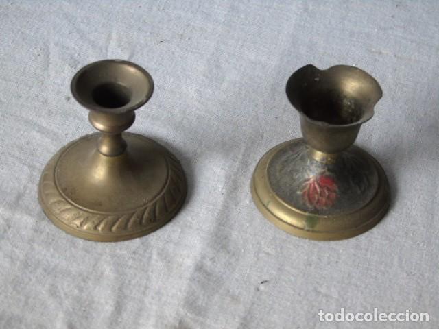 Antig&uuml;edades: candelabro lote de 2 candelabros - Foto 1
