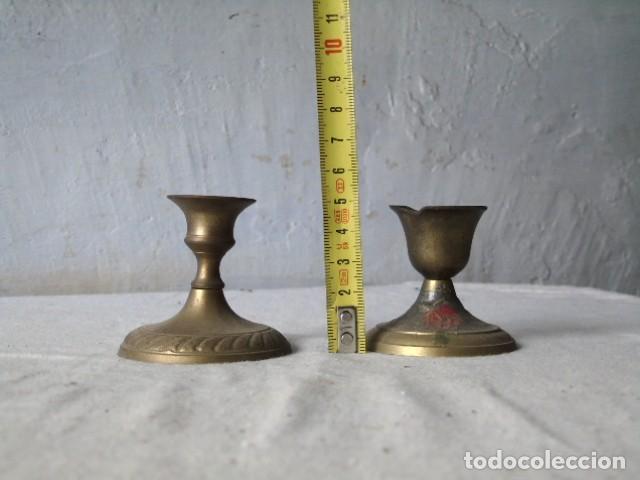 Antig&uuml;edades: candelabro lote de 2 candelabros - Foto 3