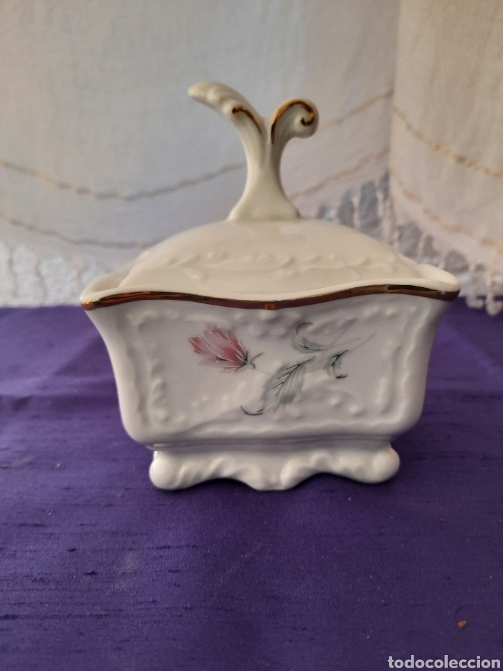 Antiguidades: Joyero porcelana espa&ntilde;ola made in spain