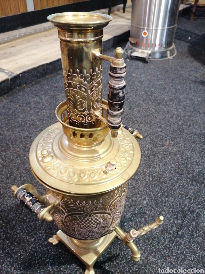 Antig&uuml;edades: Samovar de metal ucraniano - Foto 2