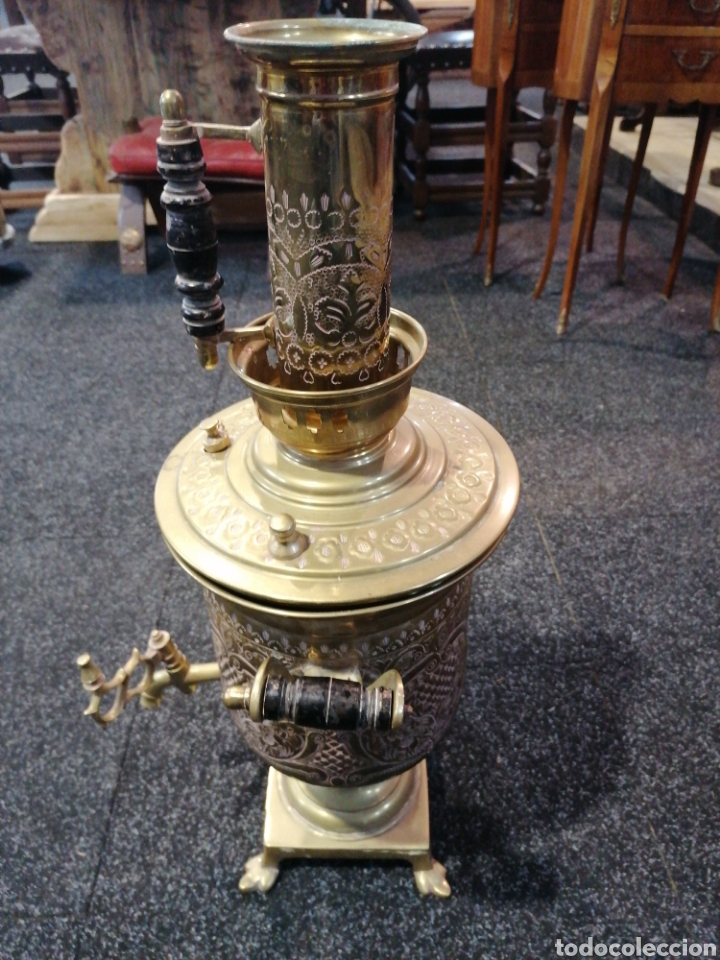 Antig&uuml;edades: Samovar de metal ucraniano - Foto 3