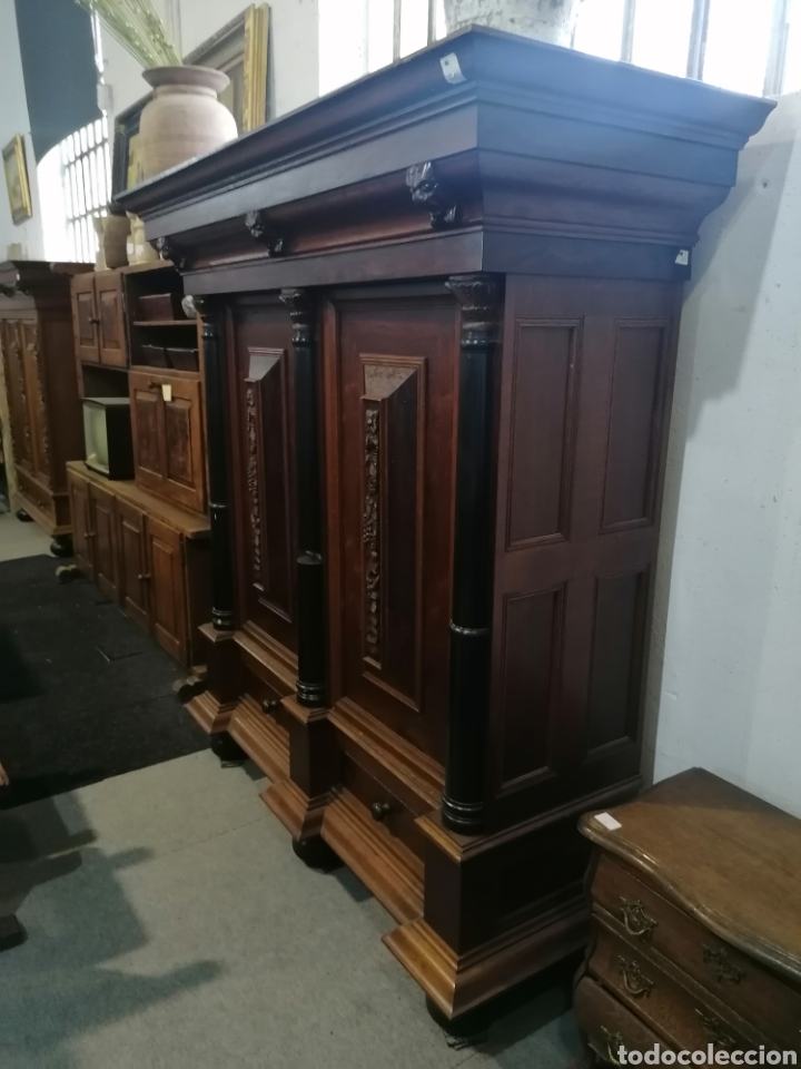 Antig&uuml;edades: Armario de roble y palisandro - Foto 4