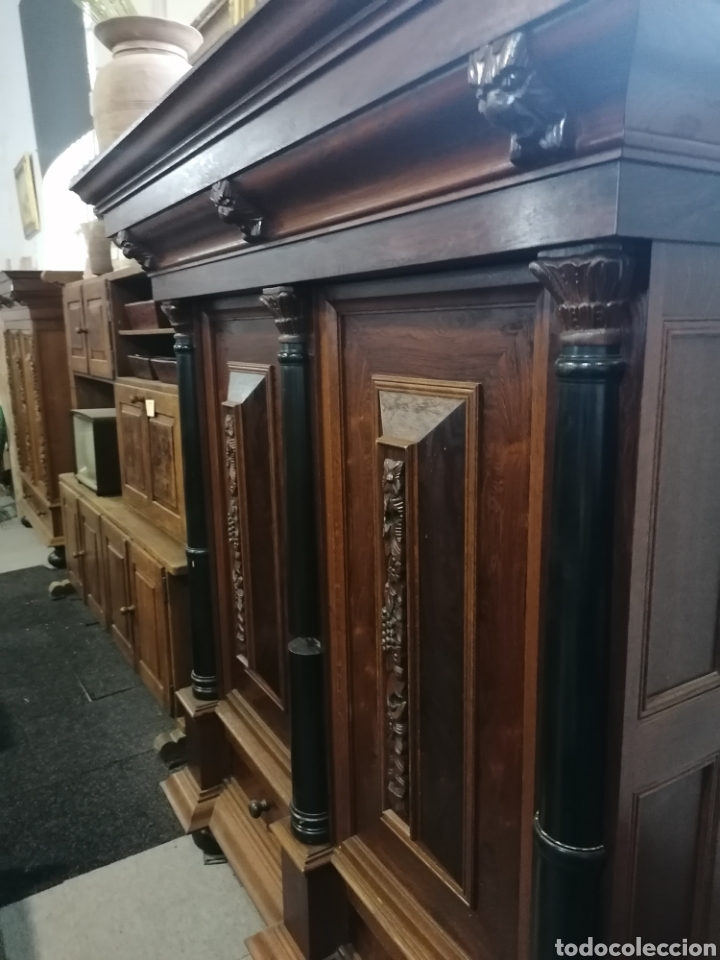 Antig&uuml;edades: Armario de roble y palisandro - Foto 5