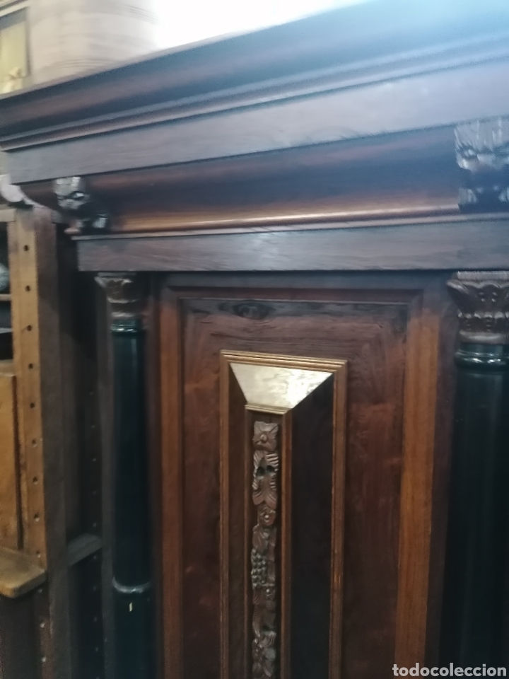 Antig&uuml;edades: Armario de roble y palisandro - Foto 7