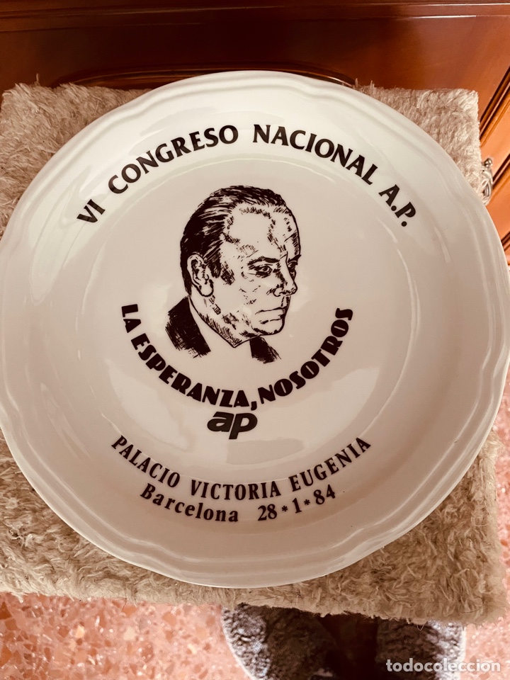 Antig&uuml;edades: Plato hist&oacute;rico Manuel Fraga - Foto 2