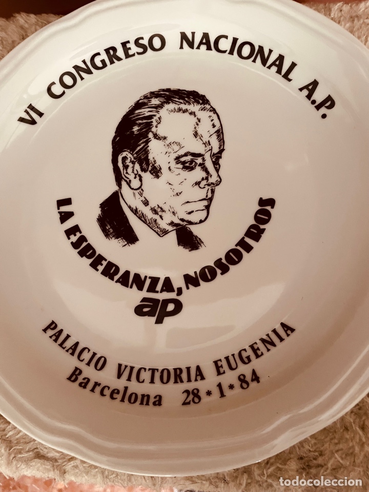 Antig&uuml;edades: Plato hist&oacute;rico Manuel Fraga - Foto 1