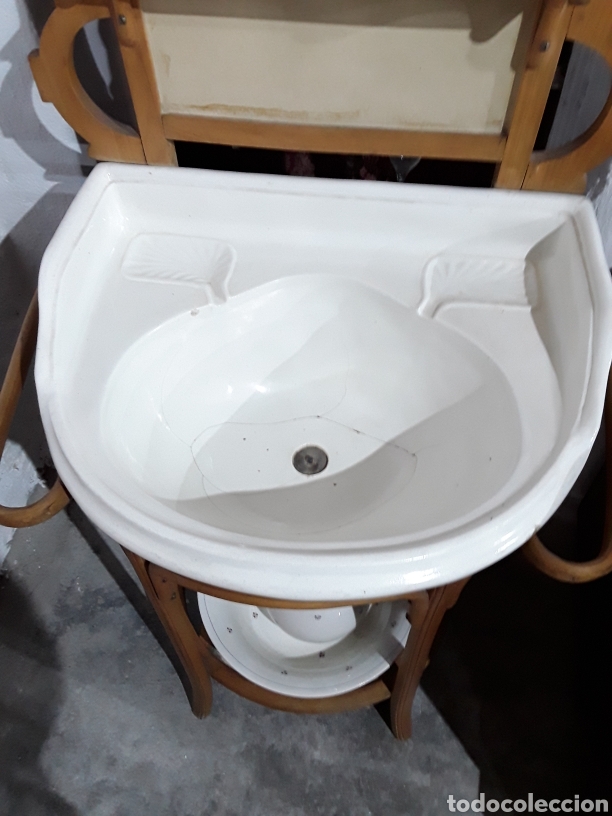 Antig&uuml;edades: Lavabo, palanganero - Foto 11