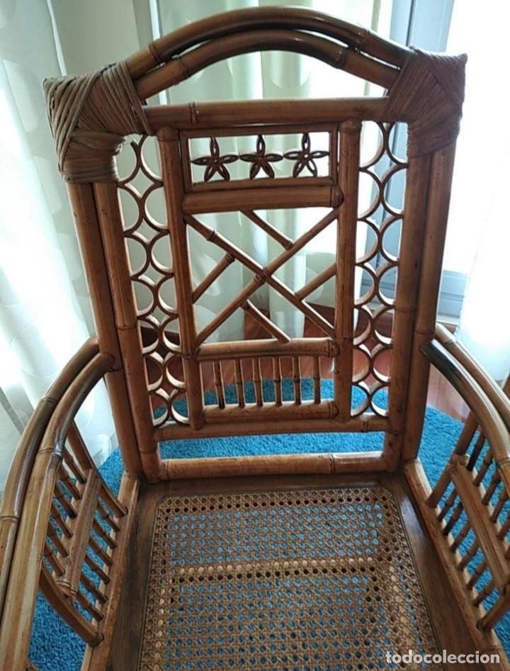 Antig&uuml;edades: Antigua silla artesana bamb&uacute; - Foto 2