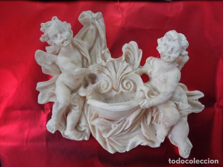 Antig&uuml;edades: &iexcl;&iexcl; PILA CELESTIAL. Con dos QUERUBINES. !! - Foto 5