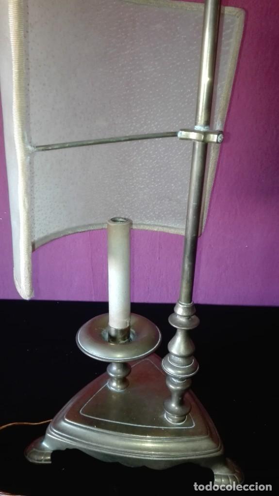 Antig&uuml;edades: ANTIGUA LAMPARA DE BRONCE - Foto 9