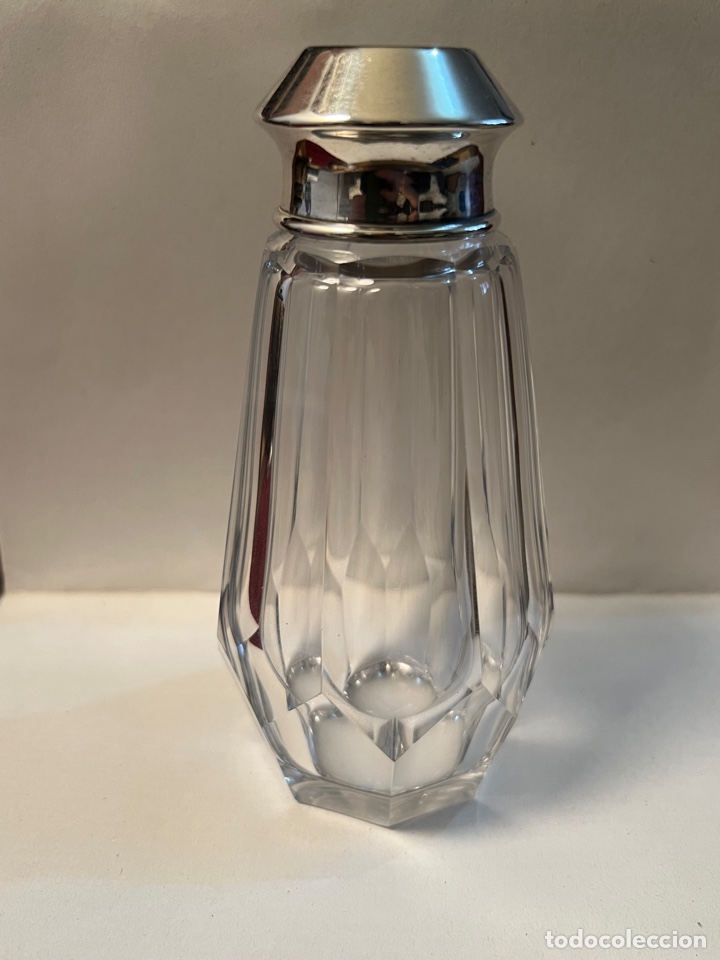 Antig&uuml;edades: AZUCARERO DE CRISTAL Y PLATA DE LEY - Foto 1
