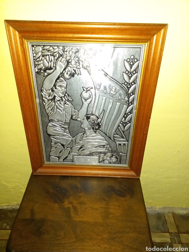 Antiguidades: Cuadro fallero aluminio