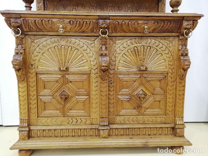 Antig&uuml;edades: Precioso bufete de roble macizo - Foto 4