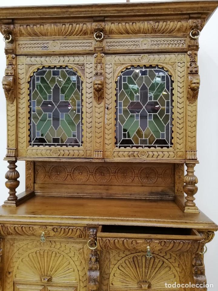 Antig&uuml;edades: Precioso bufete de roble macizo - Foto 9