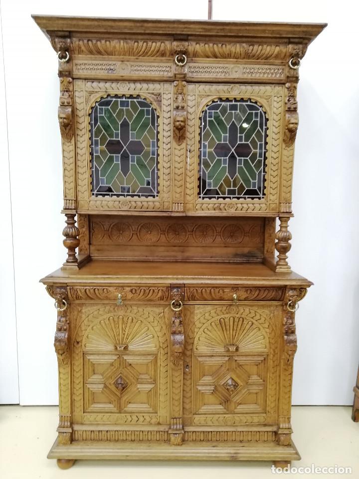 Antig&uuml;edades: Precioso bufete de roble macizo - Foto 10