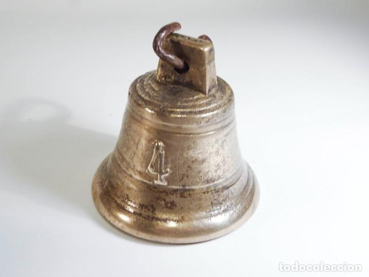 Antig&uuml;edades: Campanilla Esquila Bronce Siglo XIX - Foto 3