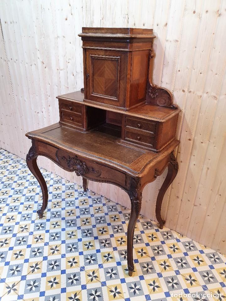 Antig&uuml;edades: TOCADOR DE ROBLE ESTILO LUIS XV - Foto 4