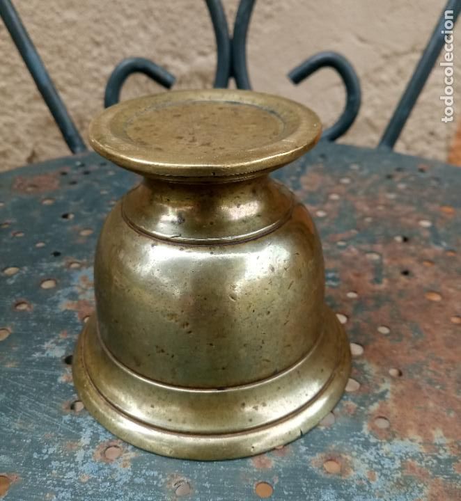 Antig&uuml;edades: ANTIGUO ALMIREZ MORTERO DE METAL - Foto 6