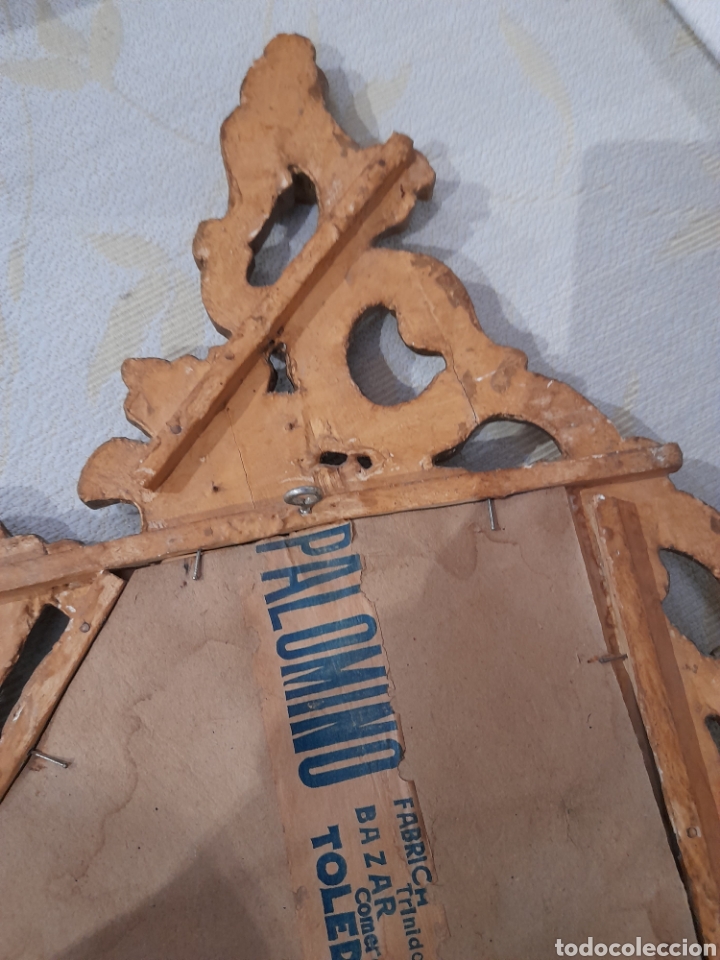 Antig&uuml;edades: Antigua cornucopia de madera estucada - Foto 9