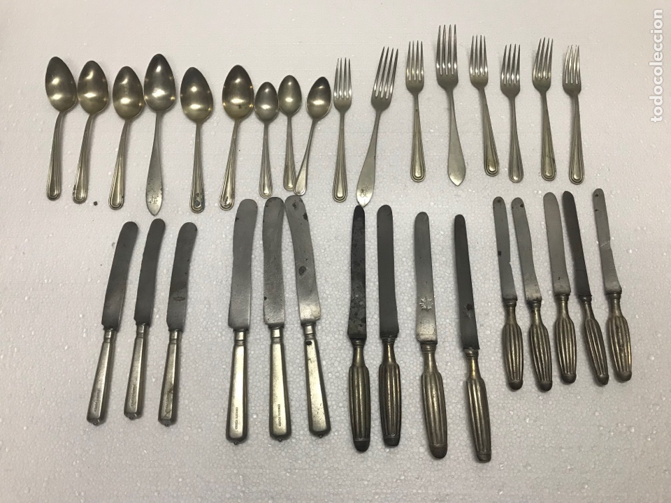 Oggetti Antichi: Lote antiguos cubiertos