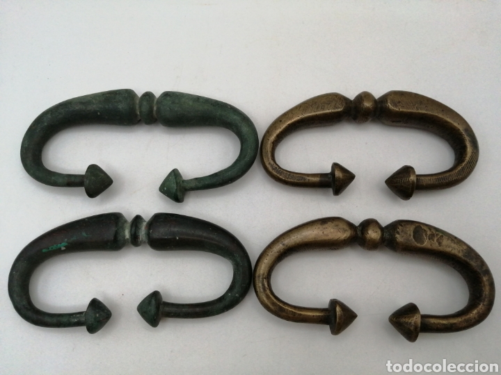 Antig&uuml;edades: Antiguos tiradores bronce - Foto 2