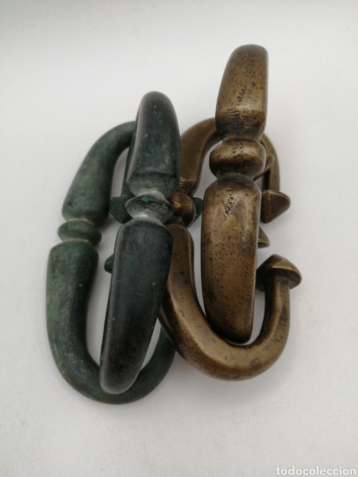 Antig&uuml;edades: Antiguos tiradores bronce - Foto 3