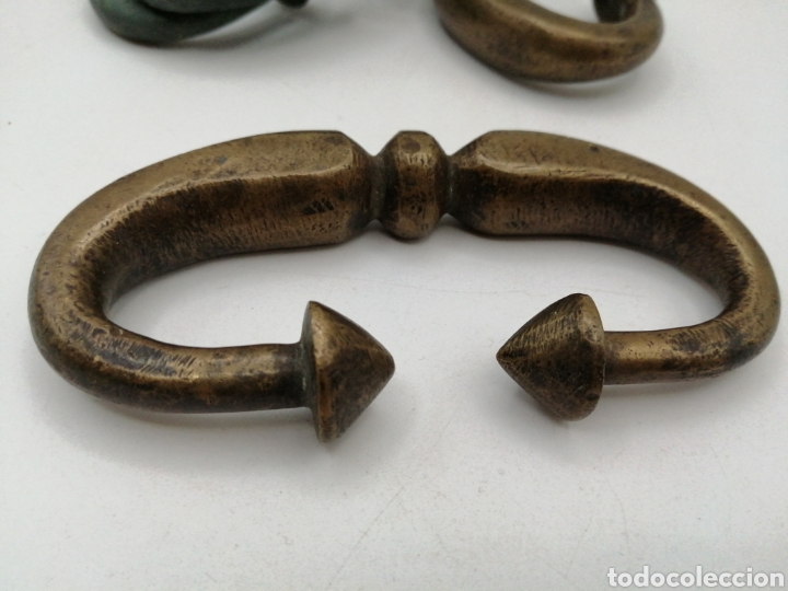 Antig&uuml;edades: Antiguos tiradores bronce - Foto 4