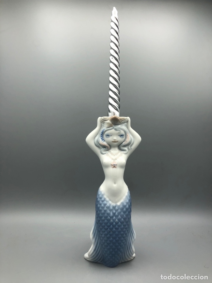Antig&uuml;edades: REF: 01001110 &ldquo;CANDELABRO SIRENA&rdquo; LLADR&Oacute; - Foto 2
