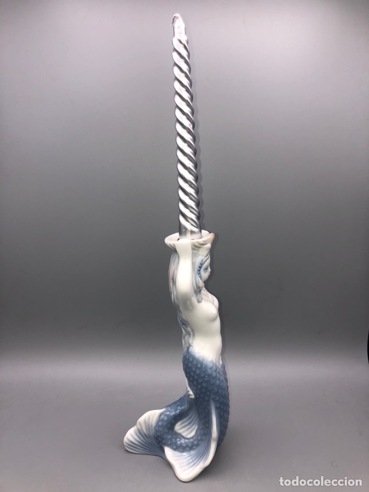 Antig&uuml;edades: REF: 01001110 &ldquo;CANDELABRO SIRENA&rdquo; LLADR&Oacute; - Foto 3