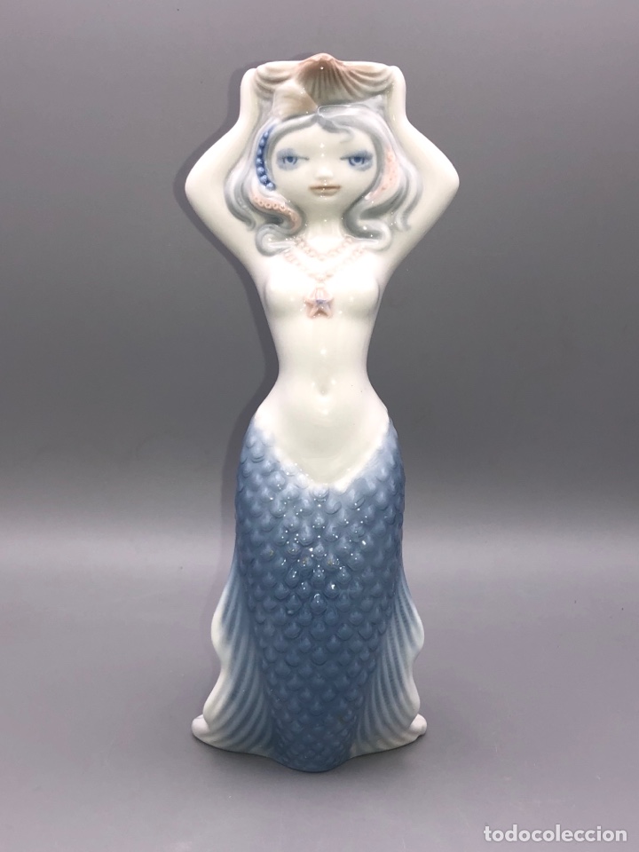 Antig&uuml;edades: REF: 01001110 &ldquo;CANDELABRO SIRENA&rdquo; LLADR&Oacute; - Foto 5
