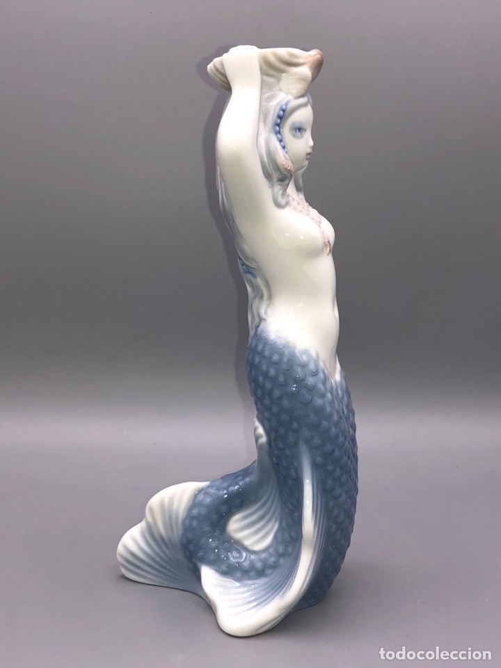 Antig&uuml;edades: REF: 01001110 &ldquo;CANDELABRO SIRENA&rdquo; LLADR&Oacute; - Foto 6