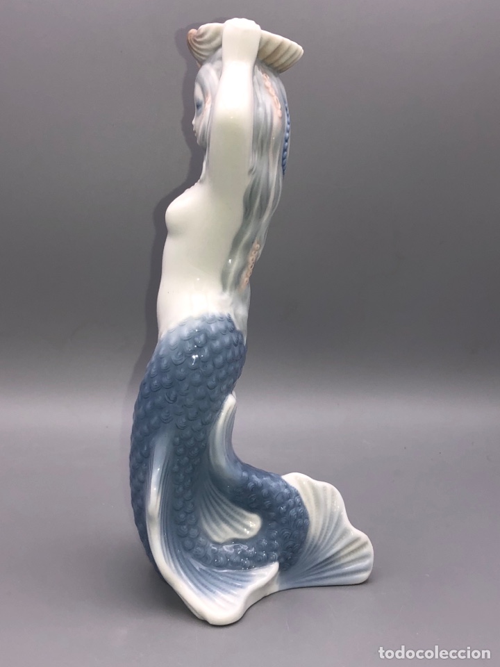 Antig&uuml;edades: REF: 01001110 &ldquo;CANDELABRO SIRENA&rdquo; LLADR&Oacute; - Foto 8