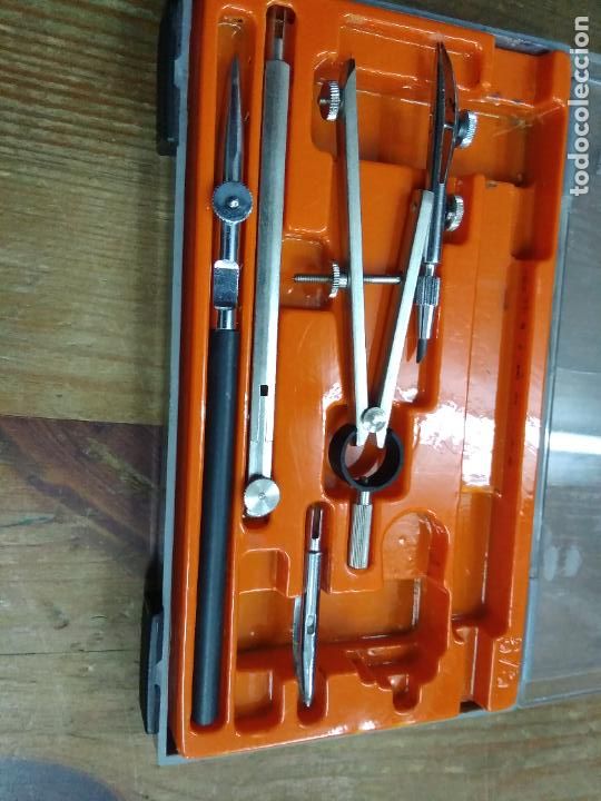 Antig&uuml;edades: Caja compas Laster (incompleta). Caja 4 - Foto 2