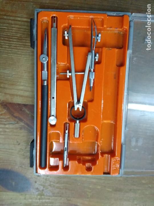 Antig&uuml;edades: Caja compas Laster (incompleta). Caja 4 - Foto 1