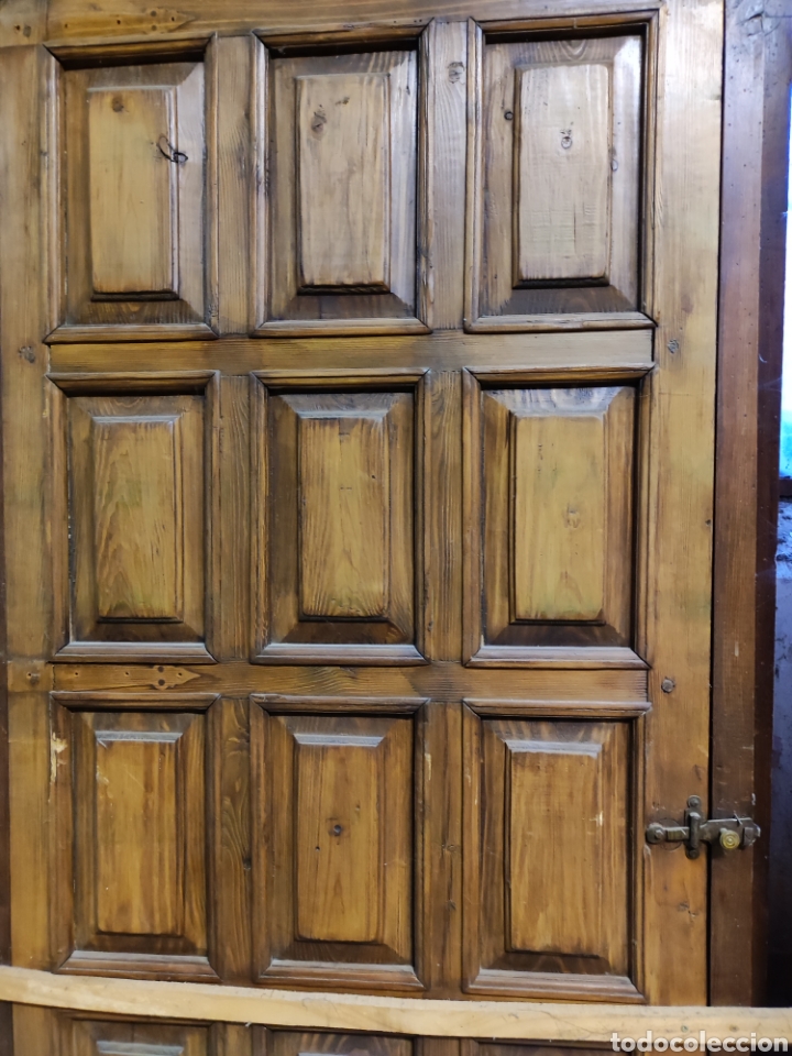 Antig&uuml;edades: Puerta pa&ntilde;os pino - Foto 3