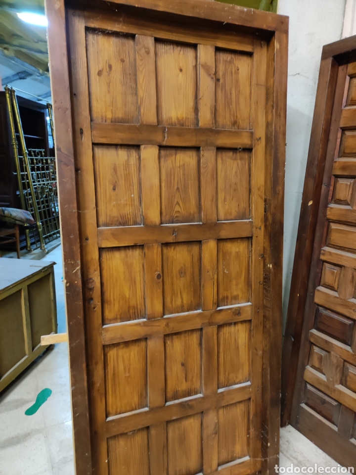 Antig&uuml;edades: Puerta pa&ntilde;os pino - Foto 4